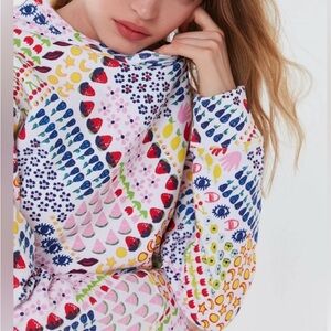 Champion x Susan Alexandra Fruit Eye Moon Reverse Weave Sweatshirt Medium